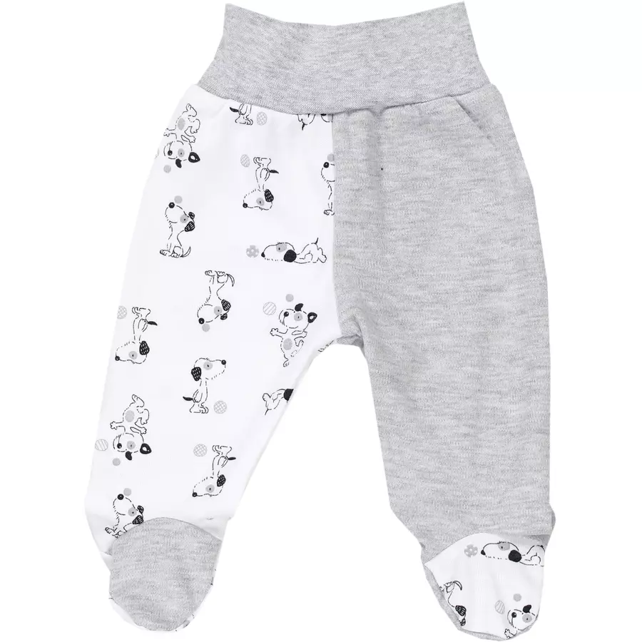 TupTam Baby Hose mit Fuß 5er Pack graugrün
