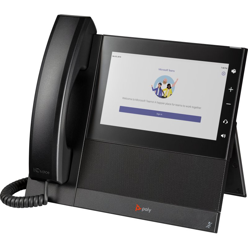 HP Poly Téléphone multimédia professionnel Poly CCX 600 pour Microsoft Teams et compatible PoE