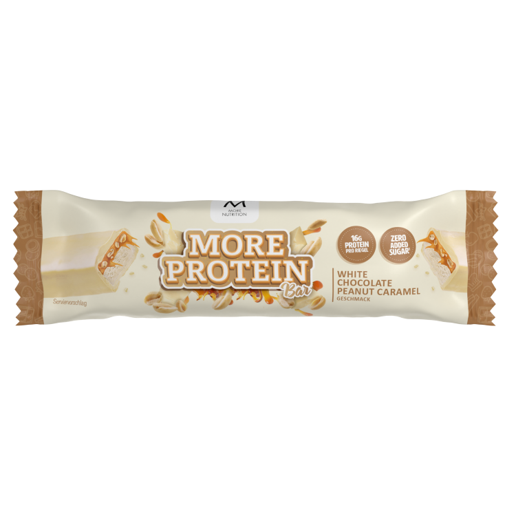 More Protein Bar (Einzelbar) White Chocolate Peanut Caramel