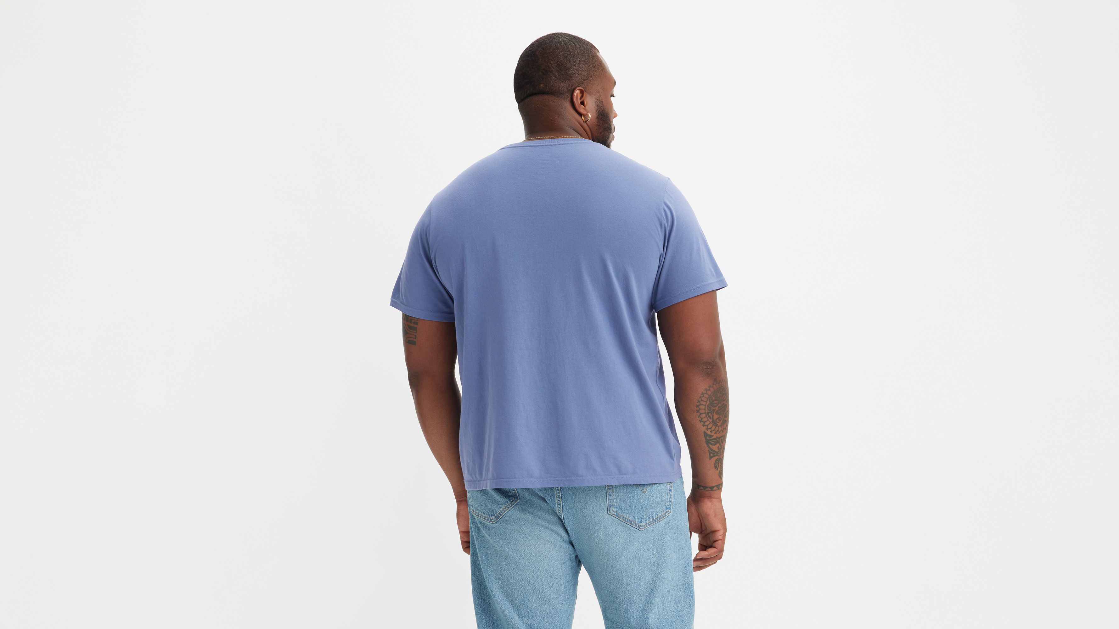 T-shirt graphique (grandes tailles) - Plus Tropic Batwing Coastal Fjord - Bleu
