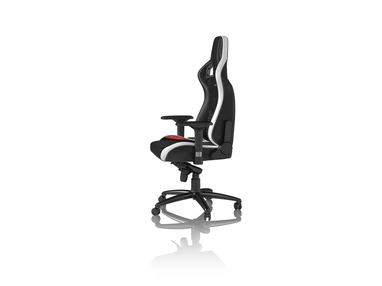noblechairs EPIC Ægte læder Gaming Stol- Sort/hvid/rød