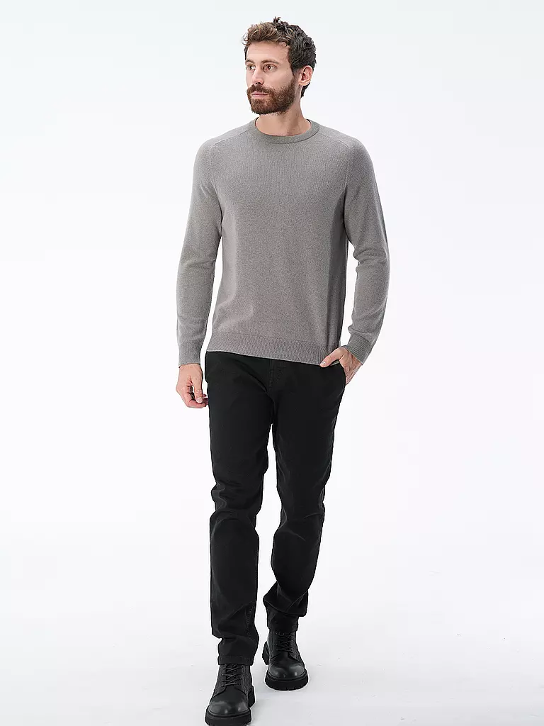 PHIL PETTER Kaschmirpullover hellgrau