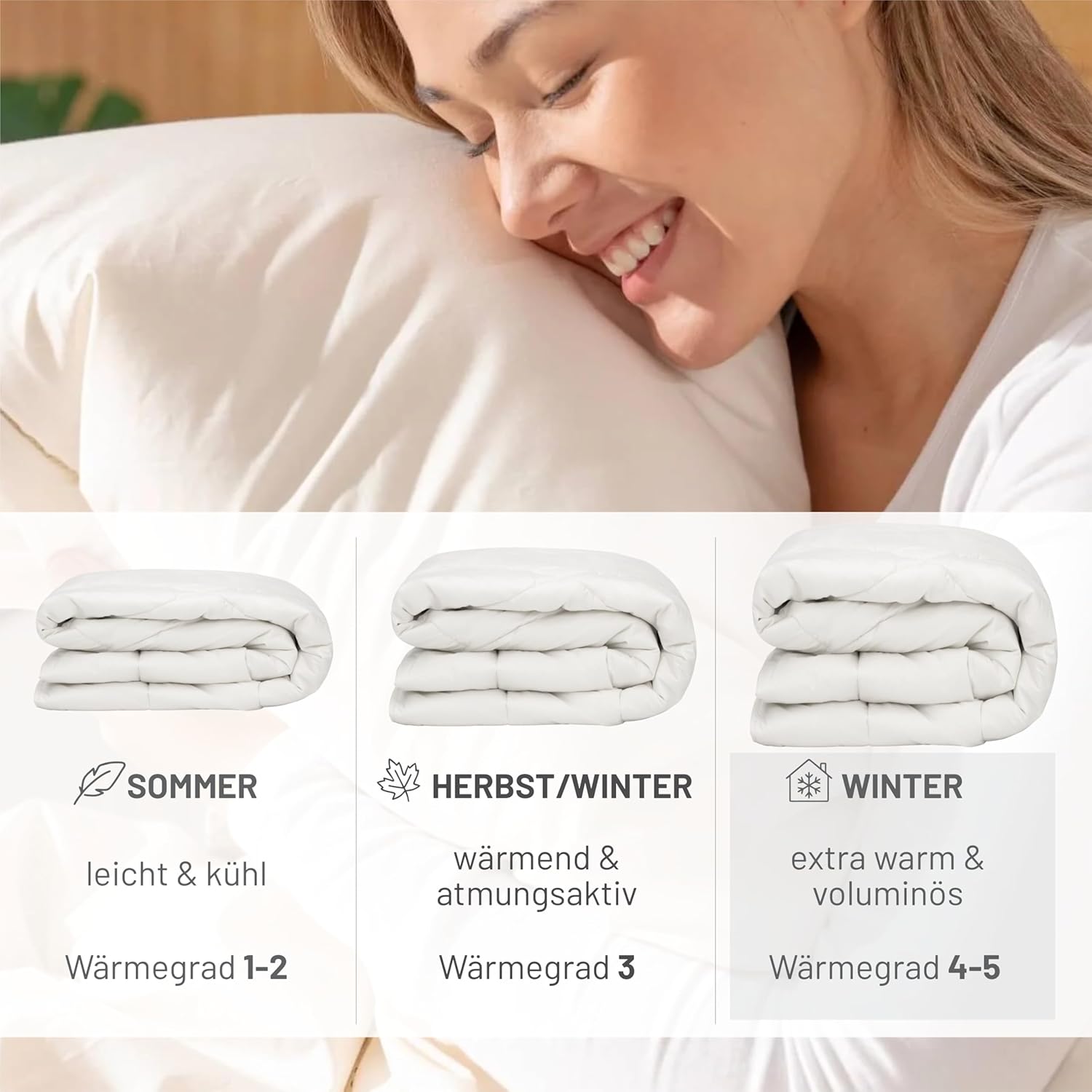 Alpaka Premium Bettdecke 135 x 200 cm (Füllung 1.900g) - Winter extra warm - atmungsaktiv und temperaturausgleichend - Große Aufbewahrungstasche