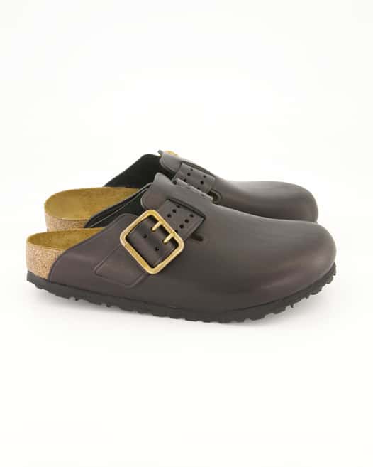 Birkenstock Boston Bold Gap Pantoletten in Schwarz