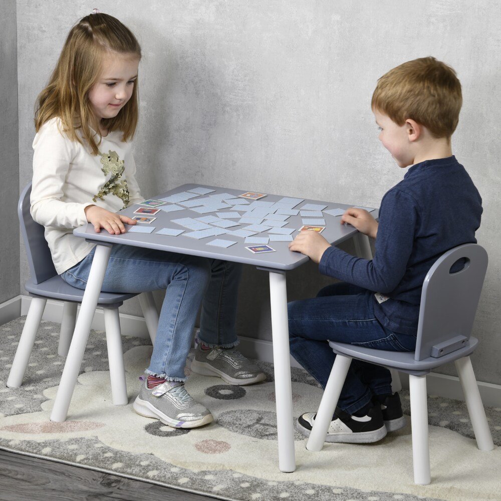 Kesper 1 Kindertisch mit 2 Stühlen - versch. Ausführungen - Grau