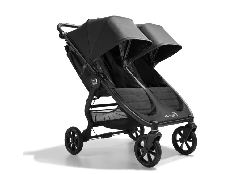 Baby Jogger city mini GT2 double, Baldakin, Tandem barnevogn, Ethvert køn, Solidt hjul, Sammenfoldelig, Sort