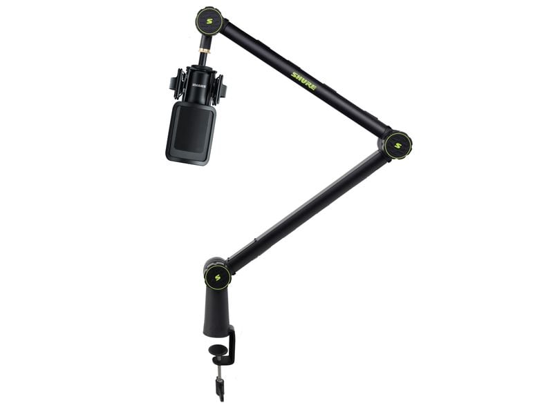 Shure Kondensatormikrofon SM4-K-KIT Boom Kit Homerecording Kondensatormikrofon mit Tisch-Gelenkstativ