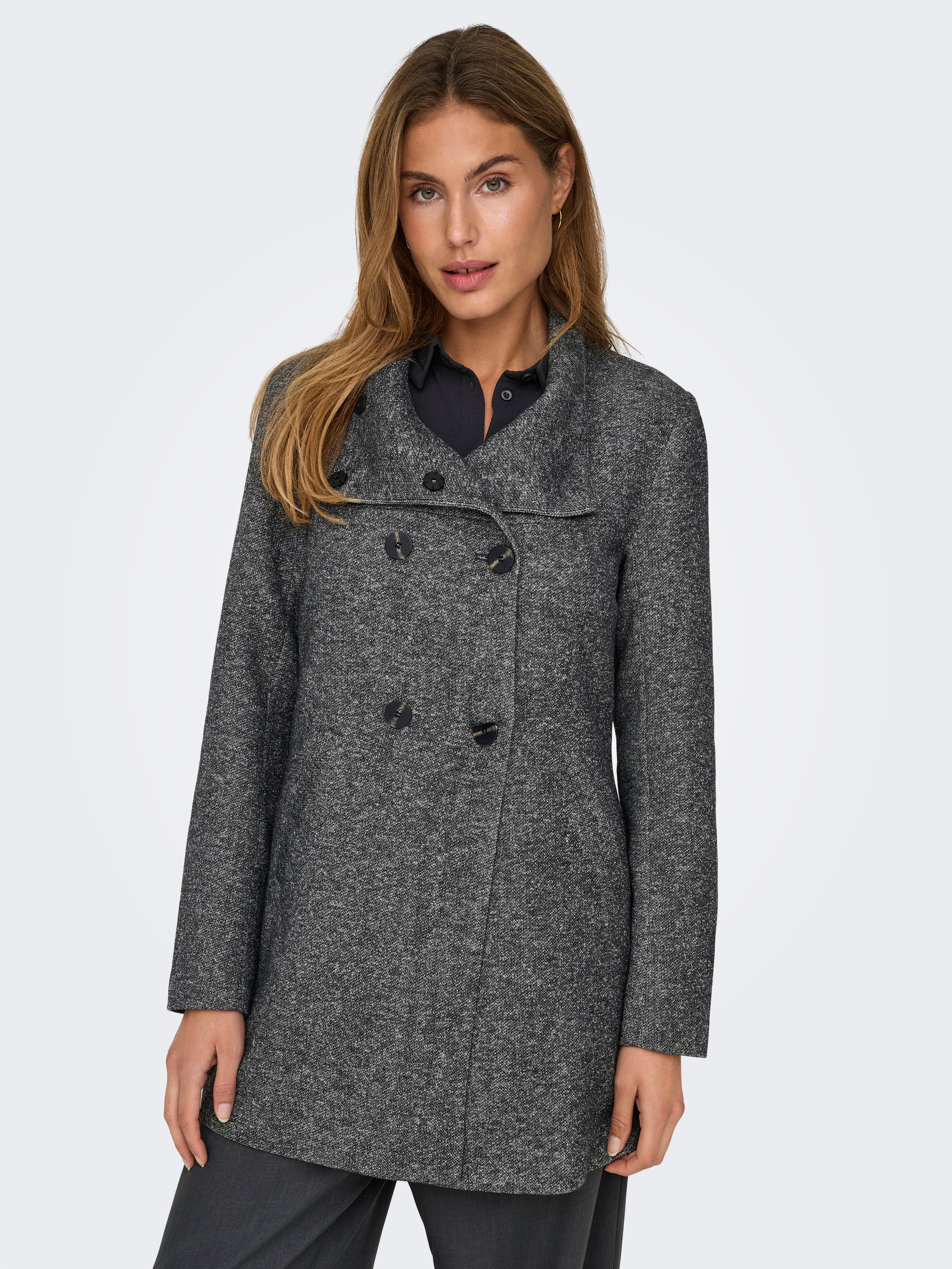 ONLSEDONA Mantel Dark Grey Melange