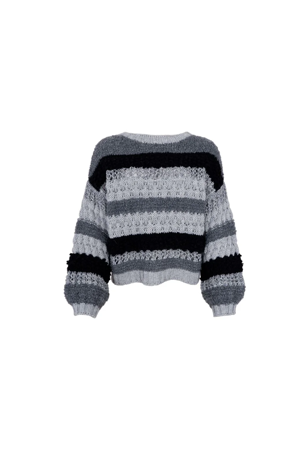 Black Colour Bcheidi Boucle Jumper grey