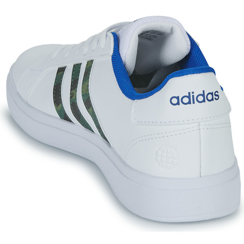 Adidas Sportswear - GRAND COURT 2.0 K - Blanc / Bleu / Camouflage