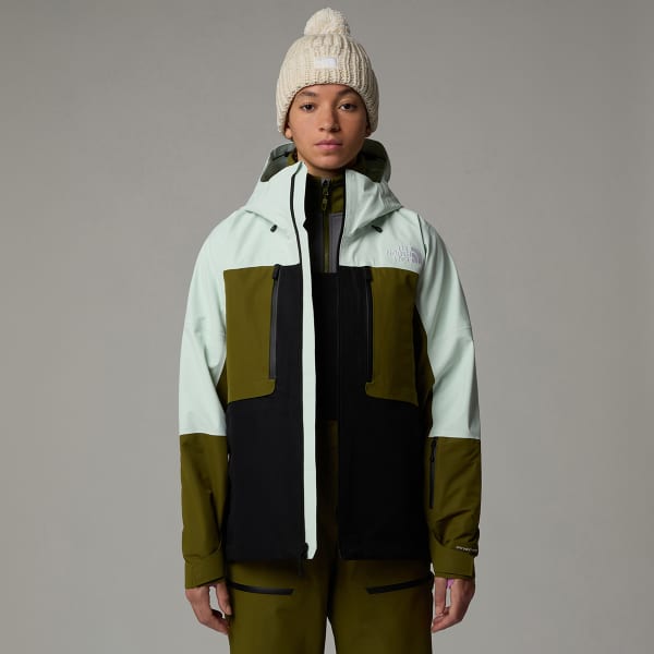 Veste de ski THE NORTH FACE W CEPTOR JKT PALE GREEN/FOREST OLIVE