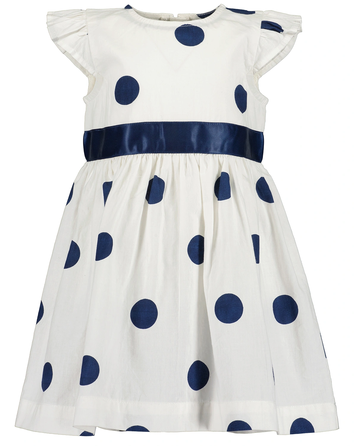 Kleid FESTIVE DOTS in weiß/blau