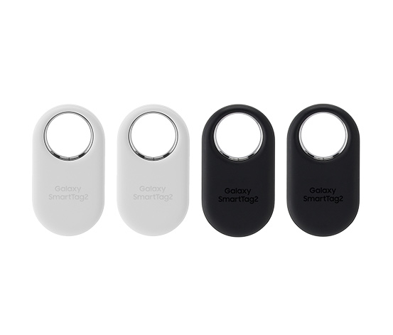 4 Samsung Galaxy SmartTags2, 2x schwarz, 2x weiß