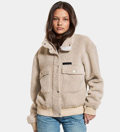 Didriksons Fleecejacke - Edla - Clay Beige