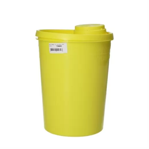 Kanylebeholder 2,0 l gul/gul låg - 1 stk