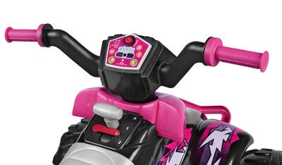 PegPérego Corral T-Rex Firhjuling 330W, Rosa/Svart