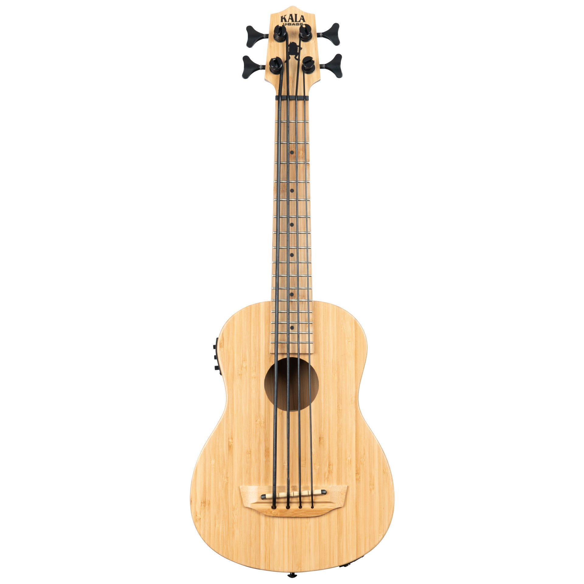 Kala U-Bass Bamboo Fretted bas ukelele met gigbag