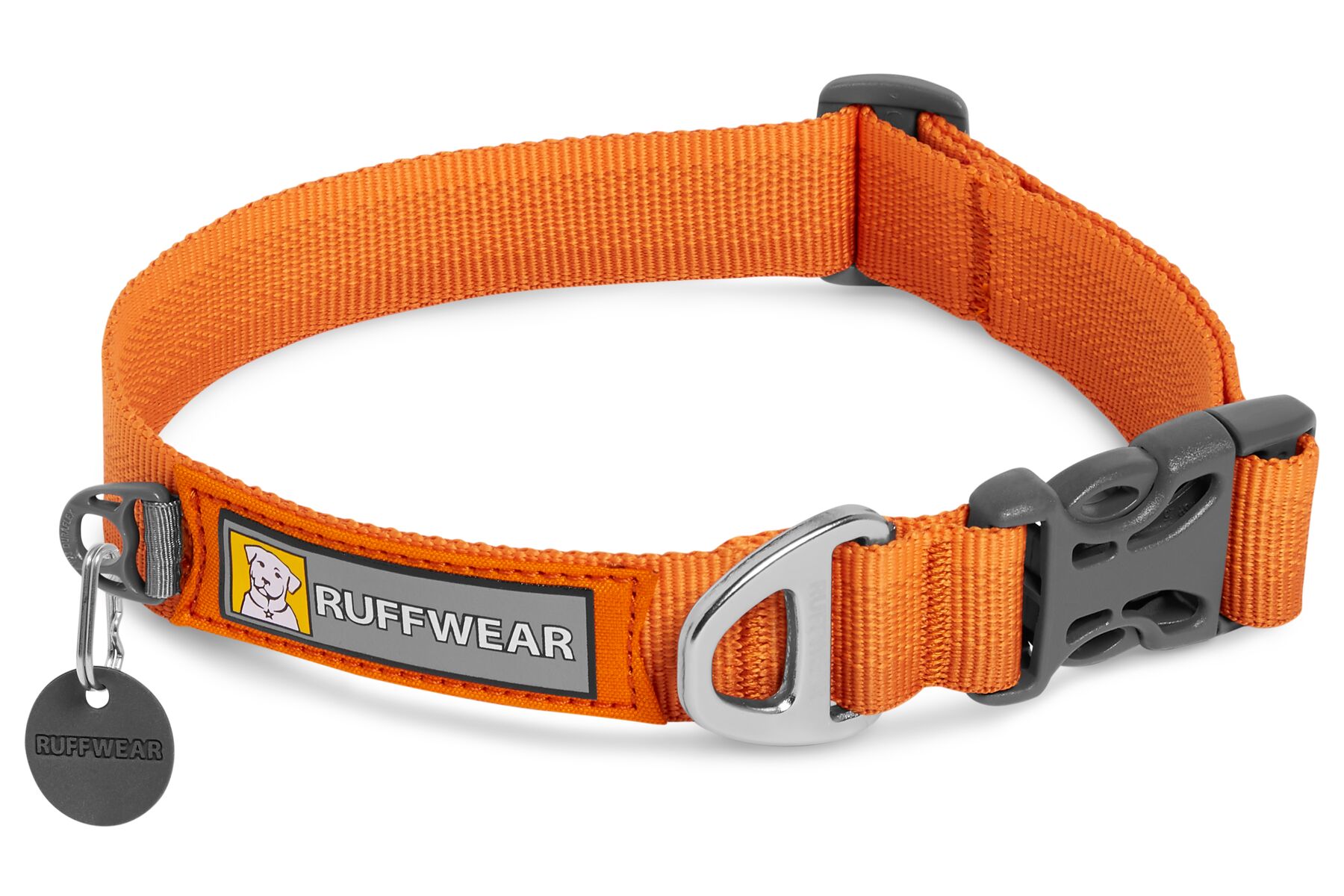Collier léger pour tous les jours front range® avec boucle latérale facile à utiliser. Couleur: campfire orange (orange), taille: s