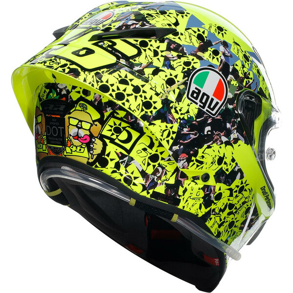 AGV - Casque Pista GP RR Rossi Misano 2 - 2021 - Edition Limitée Jaune / Noir / Bleu