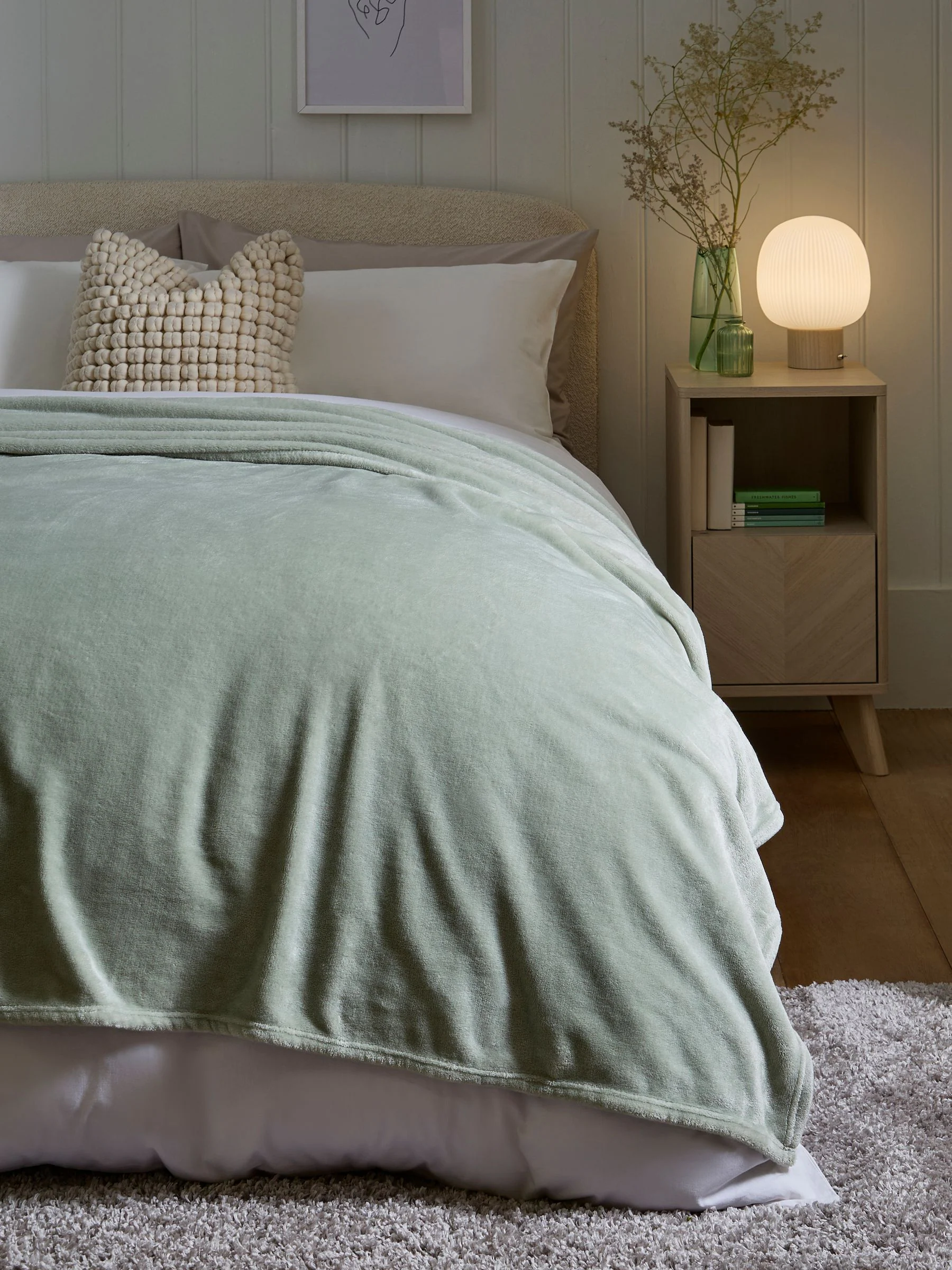 Pluche fleece sprei