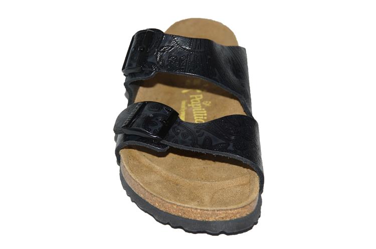 Birkenstock Arizona Smal Natur Leder Schwarz