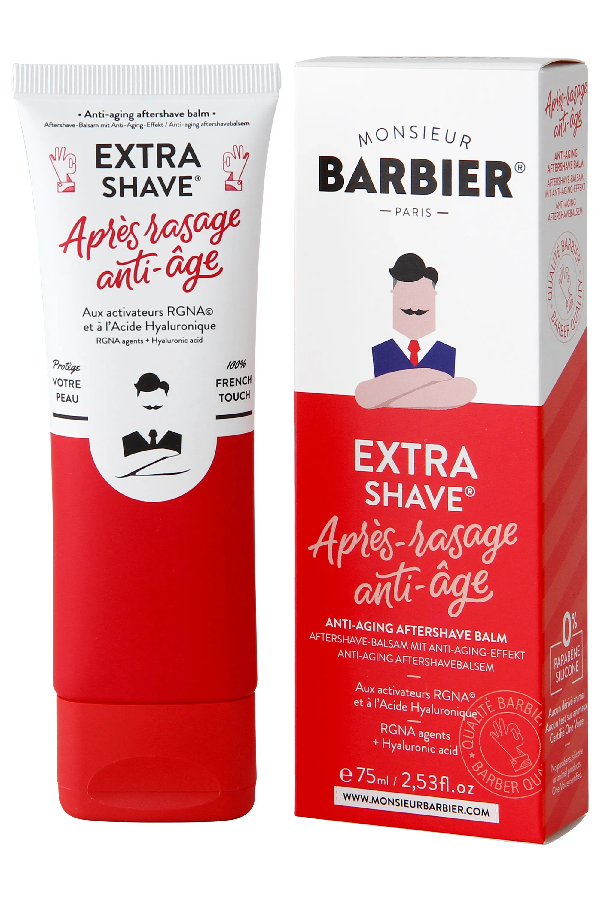 Monsieur Barbier Soin apaisant après-rasage anti-âge Extra-Shave-75 ml