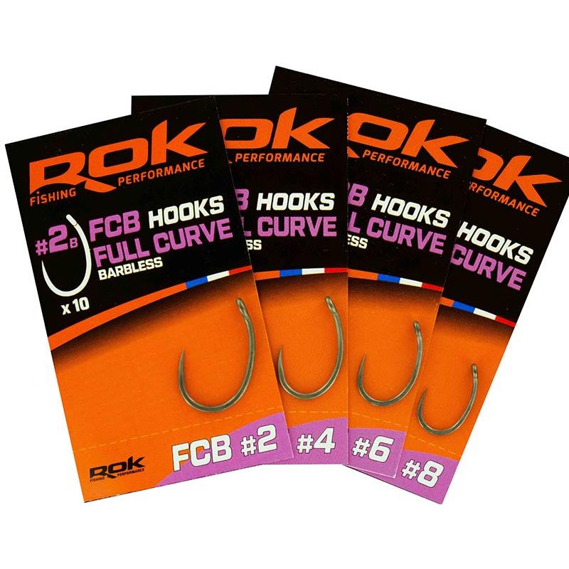 Hameçon Carpe Rok Fishing Full Curve Barbless