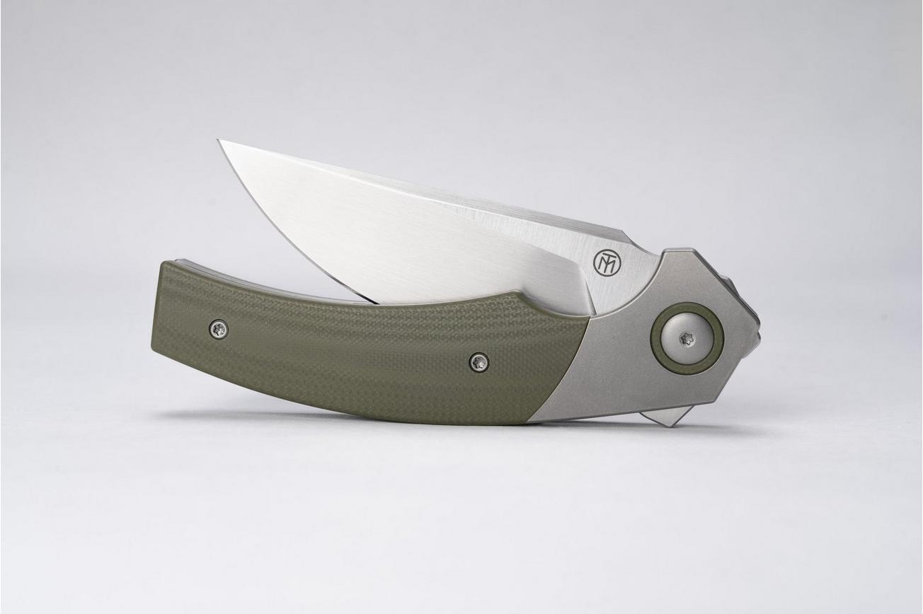 Grailer 4 OD Green G10 zakmes, Michel Timmermans design