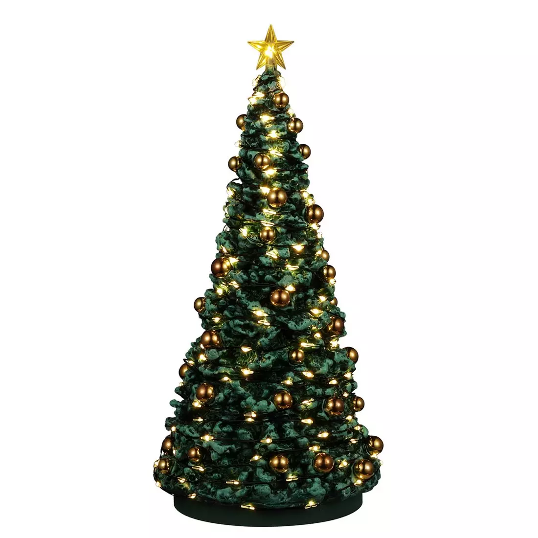 Accessoire Lemax (H24 cm) Joyeux sapin de Noël illuminé