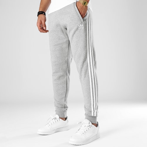 Pantalon Jogging A Bandes GN3530 Gris Chiné