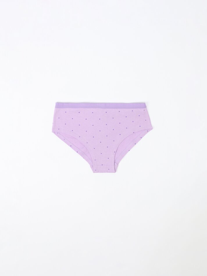Pacote com 7 calcinhas hipster estampadas - Cores variadas