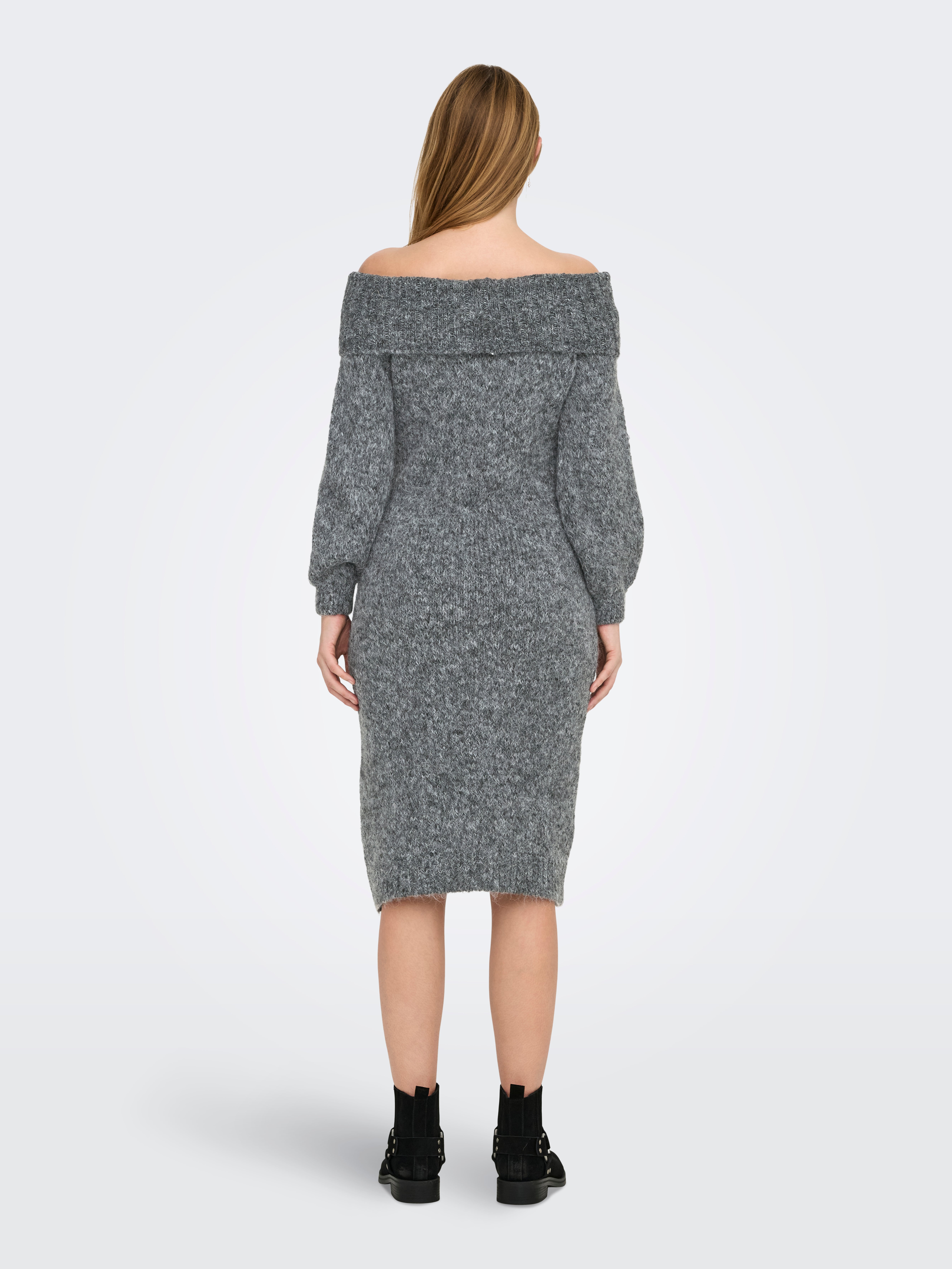 OLMMARIE Midikleid Medium Grey Melange