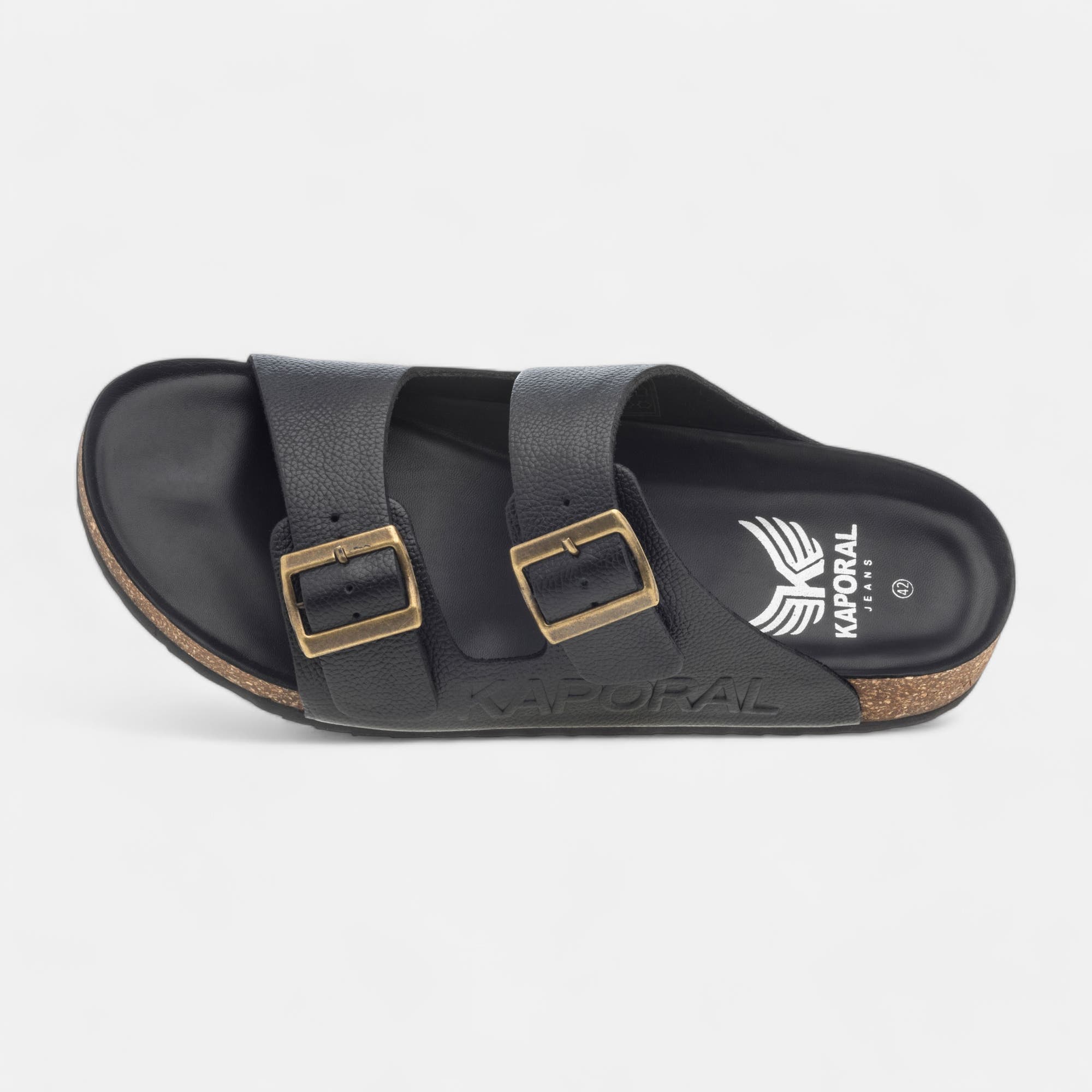 Mules Homme en cuir noir