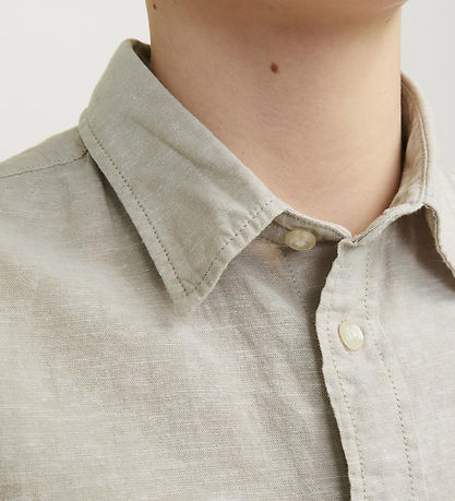 Jack & Jones Skjorte - JjeLinen - Crockery