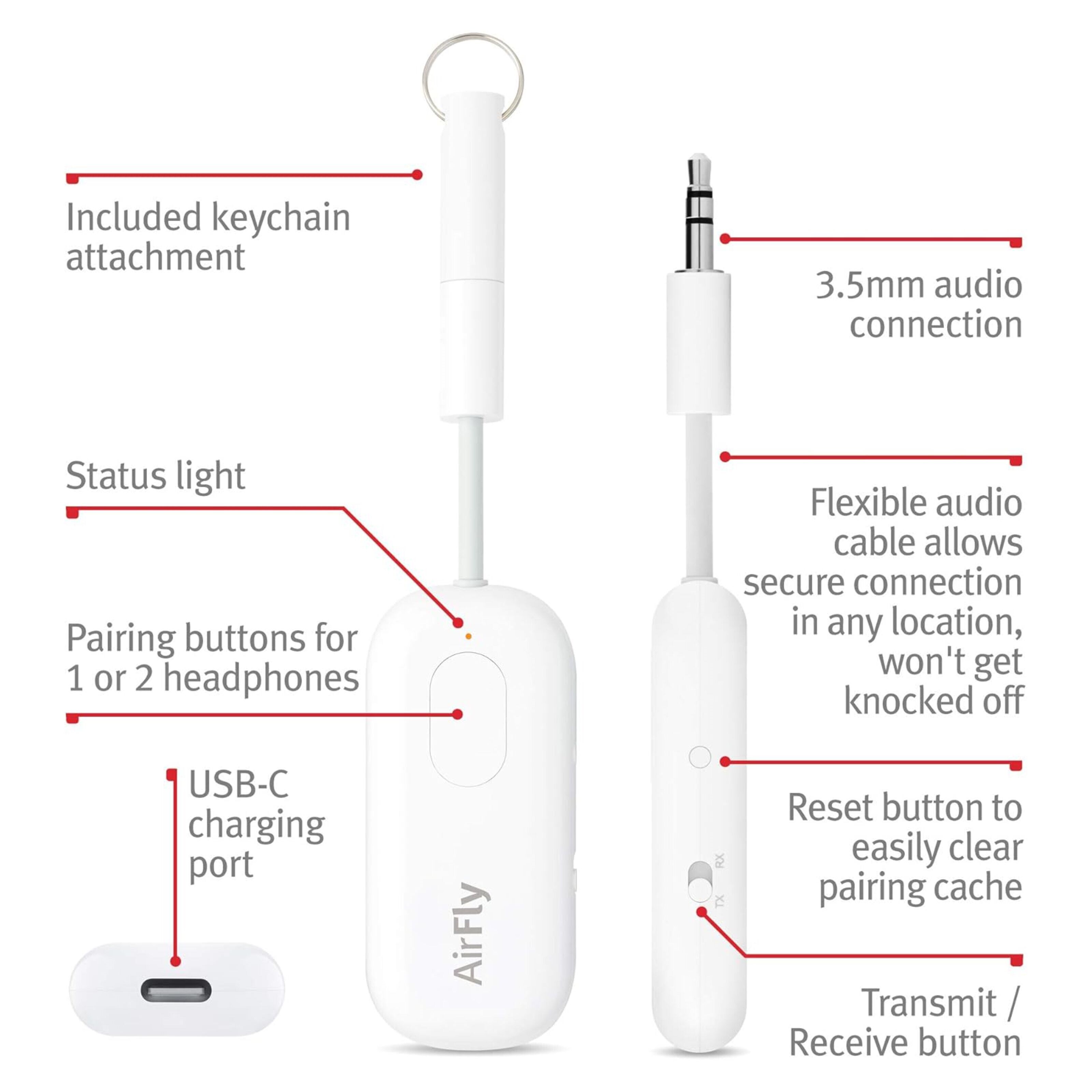 Twelve South AirFly Pro Bluetooth-sender og -mottaker