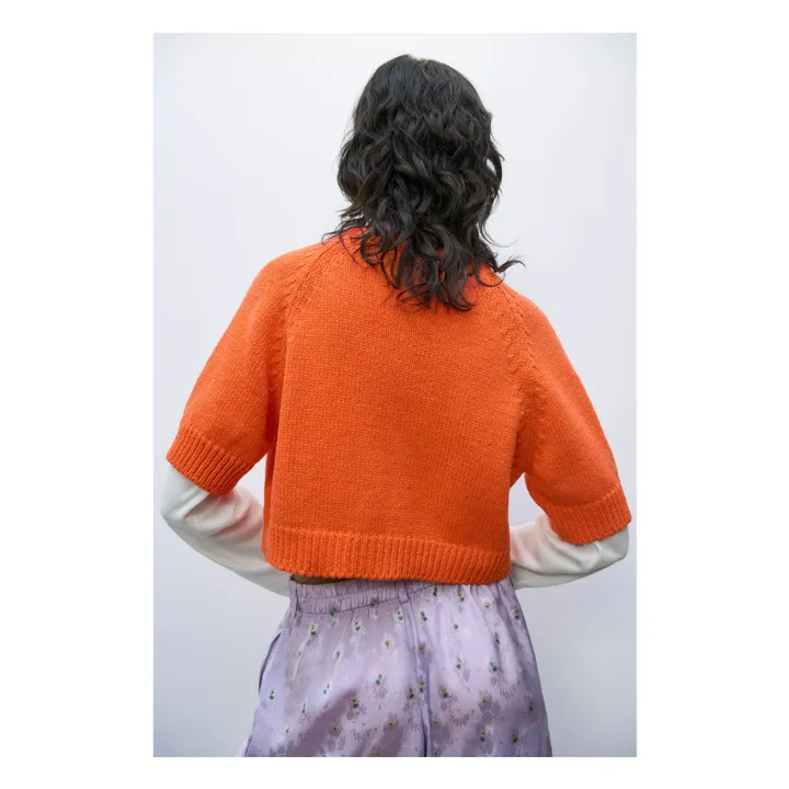 Cordera Gilet Manches Courtes Boutonné | Orange
