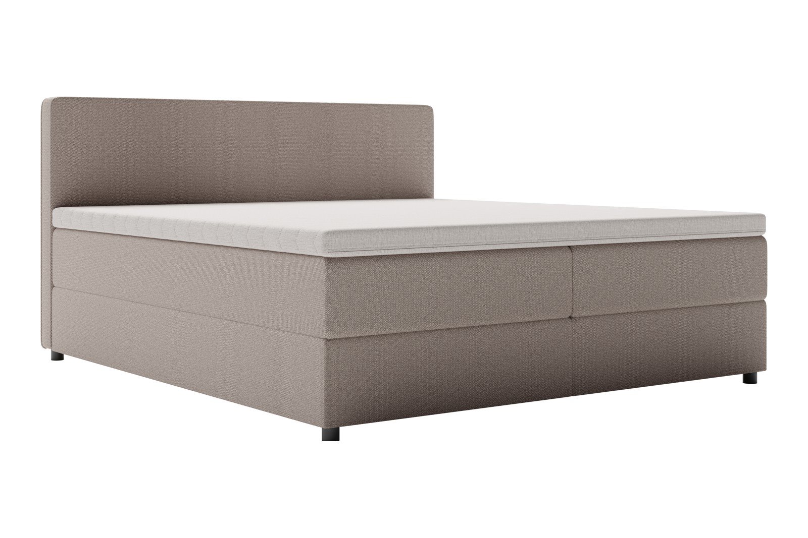 Premium 10 oppbevaringsseng 140x200 cm Magasinseng med oppbevaring, åpnes fra siden. I tekstil storm 09 beige, med medium/fast fasthetsgrad og premium 10 overmadrass,sorte ben. Sengegavl selges separat.