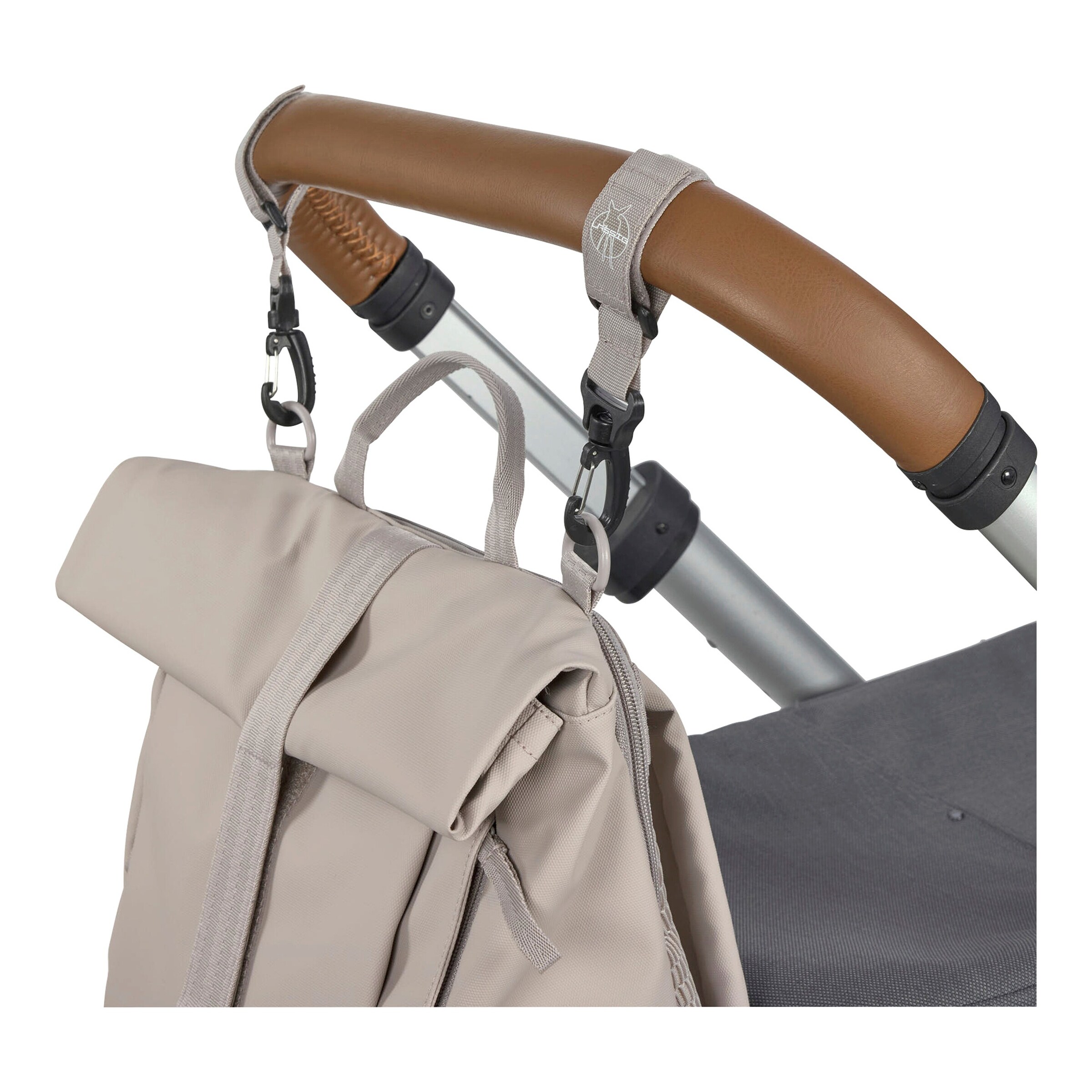 Lässig Wickelrucksack Rolltop Up taupe