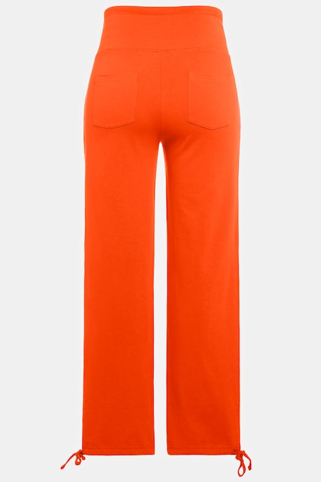 Bellieva-Sweatpants, extrabreiter Bund, Biobaumwolle