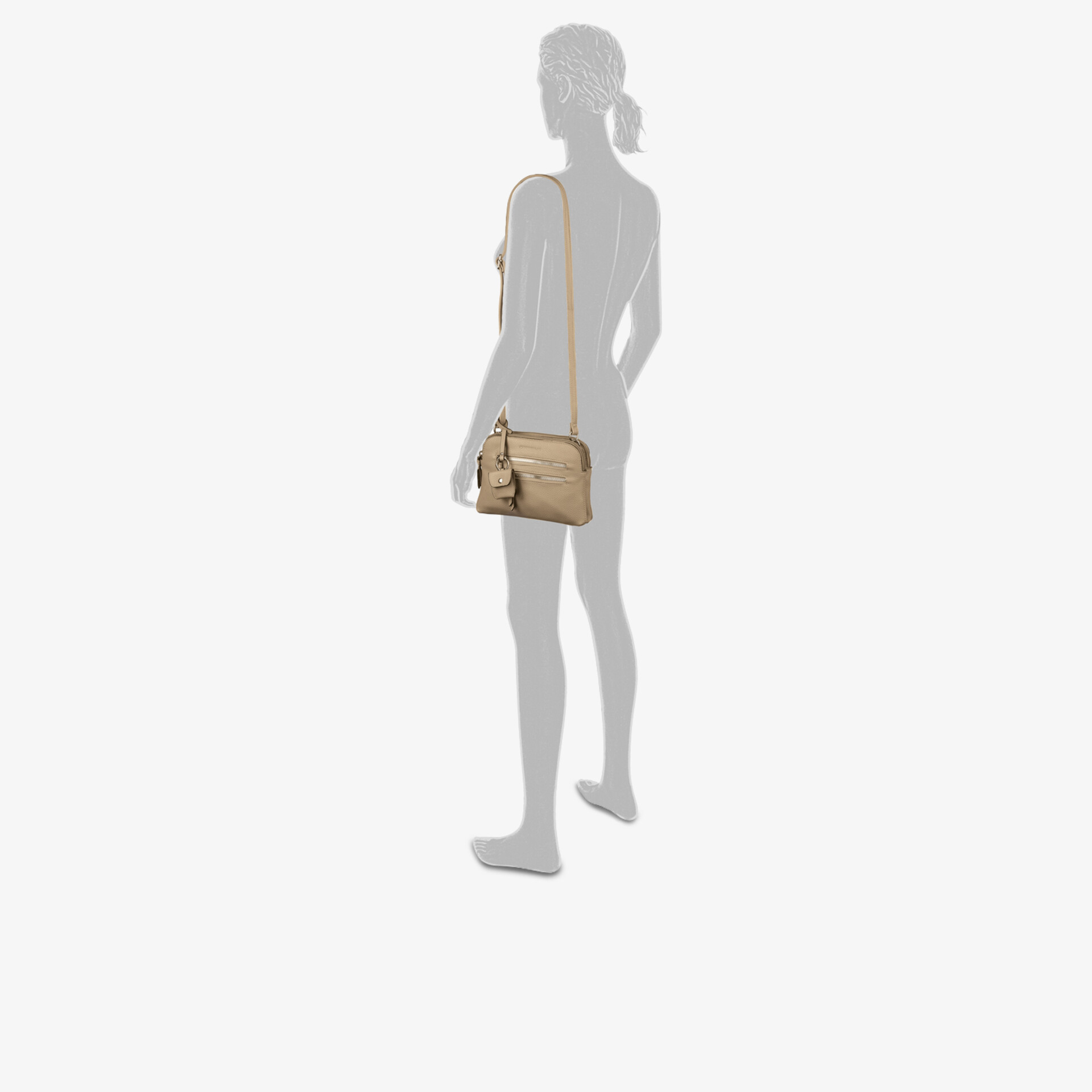 TOM TAILOR Damen Umhängetasche beige - Jetzt kaufen bei reno.de