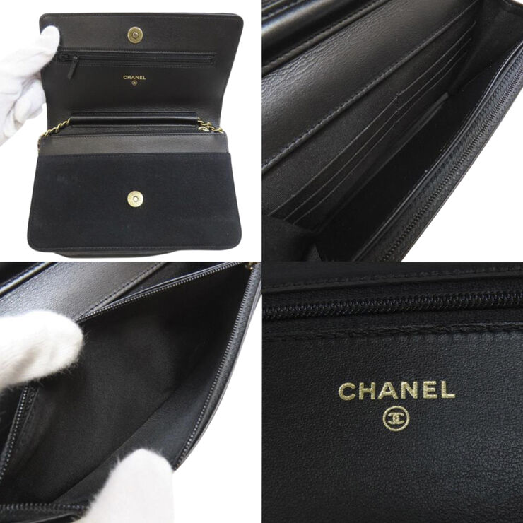 Chanel Vintage Chanel Wallet On Chain Blue