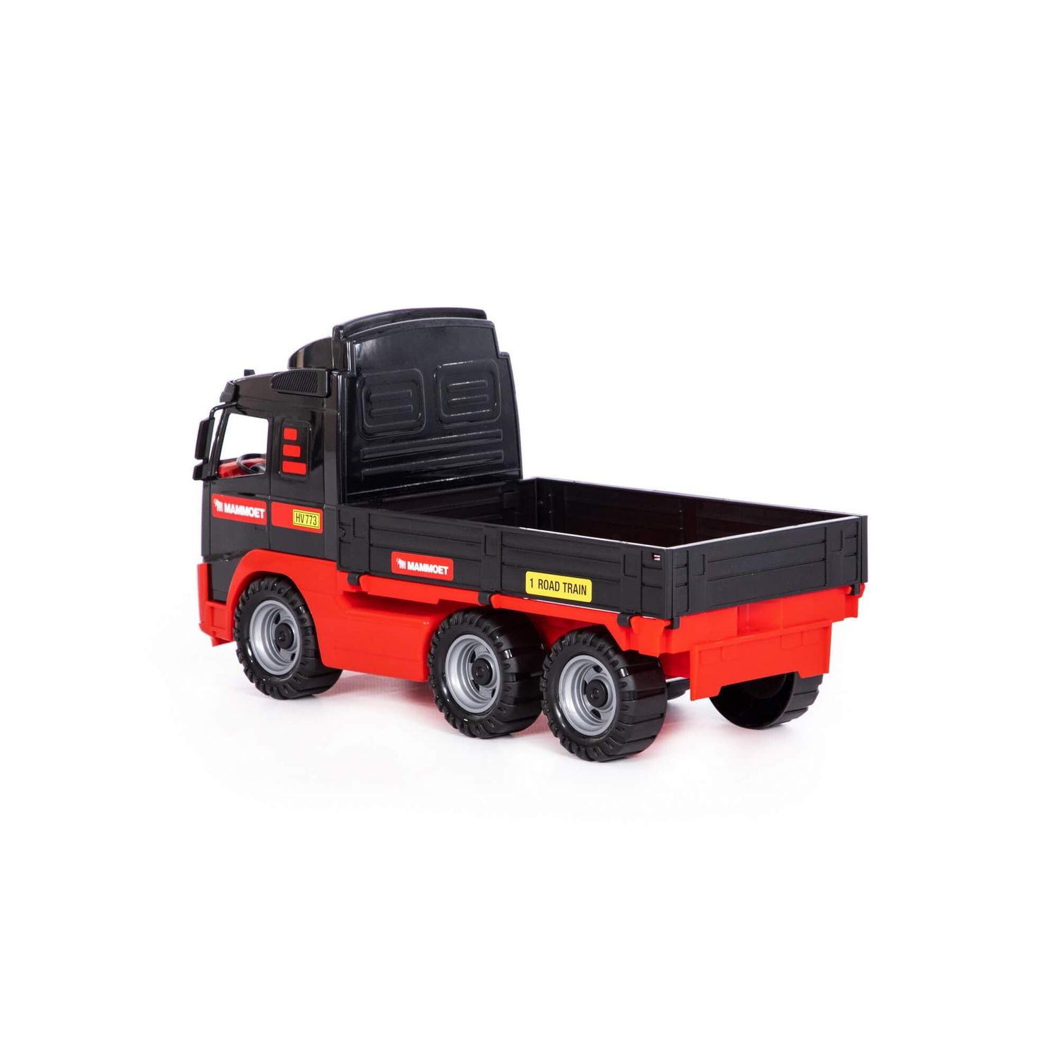 Polesie Spielzeug-LKW 95343, Ladefläche, Kunststoff, Pritschenwagen, ab 1 Jahr rot