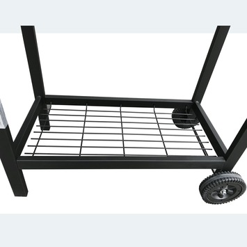 Tahiti houtskool BBQ metaal zwart 80 x 40 cm