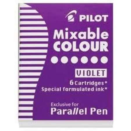 Pilot Tintenpatrone für Parallel Pen violett, 6 Stück
