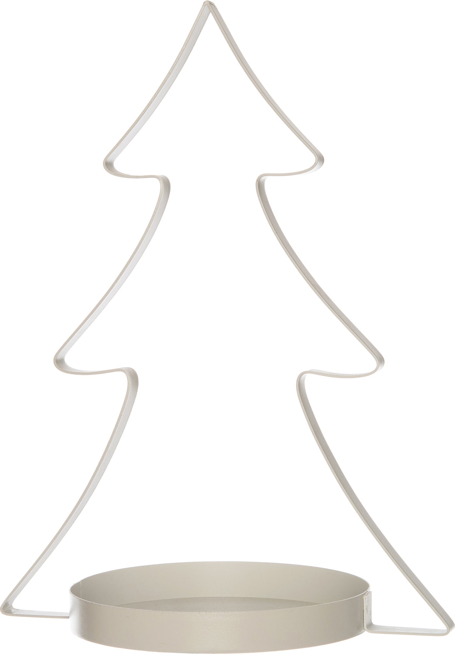 Intratuin kerstdecoratiebord boom wit 32 x 20 x 41 cm