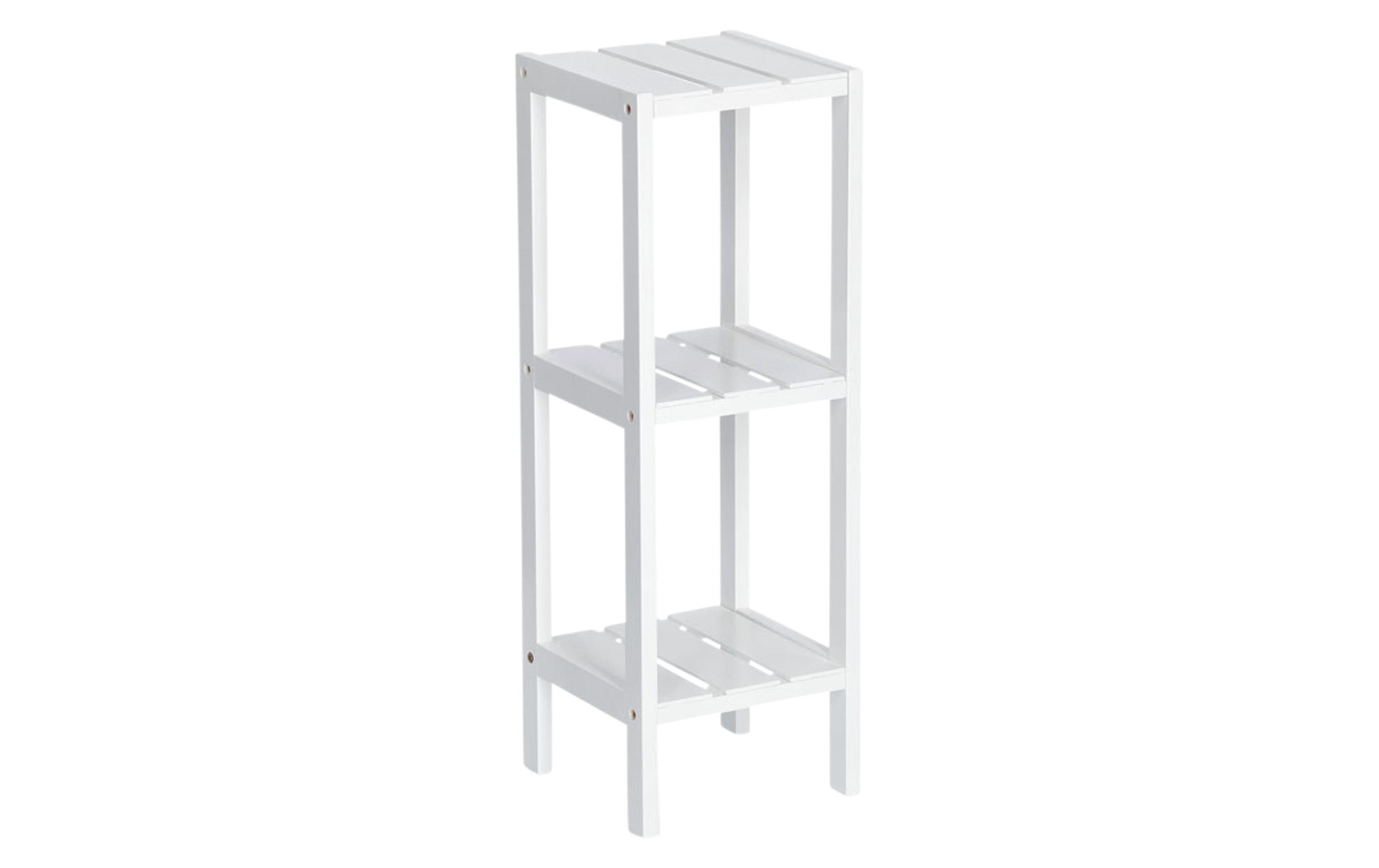 Regal 3 Etagen 22 x 22 x 65 cm, WeissStandregal