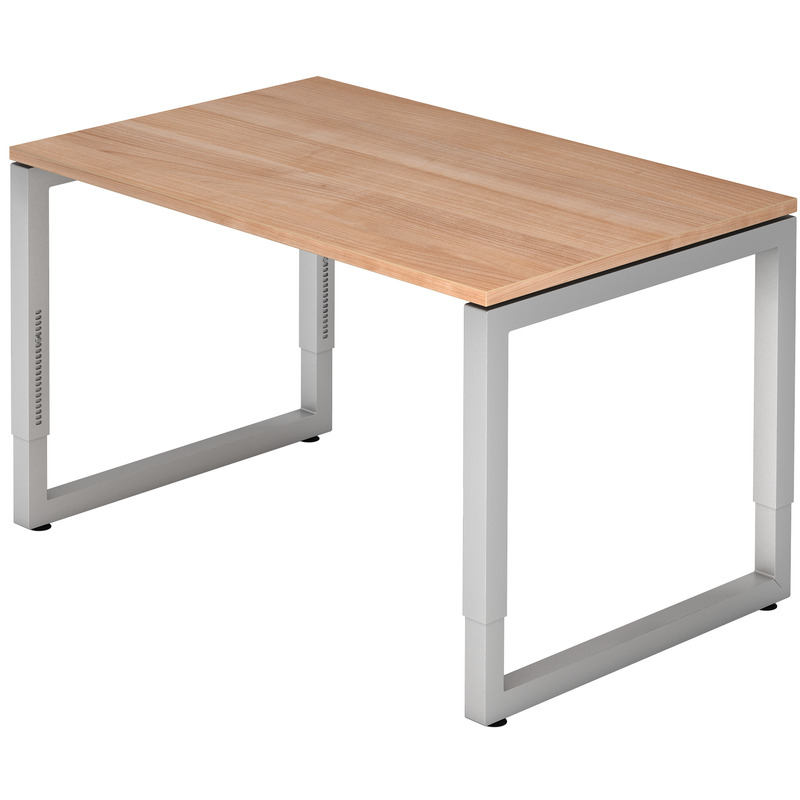 Höhenverstellbarer Schreibtisch Tarys-R, 120 x 80 cm, Dekor Nussbaum