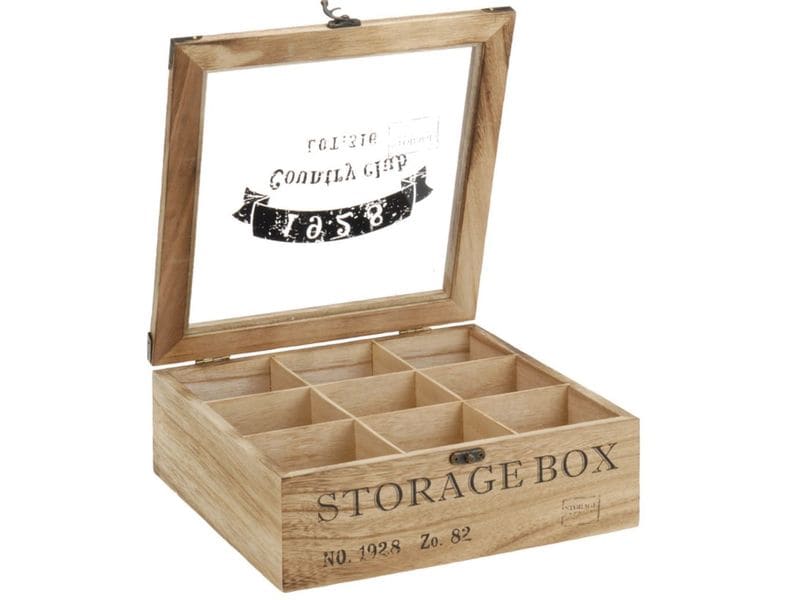 FURBER Teebeutel-Box Braun Teebehälter