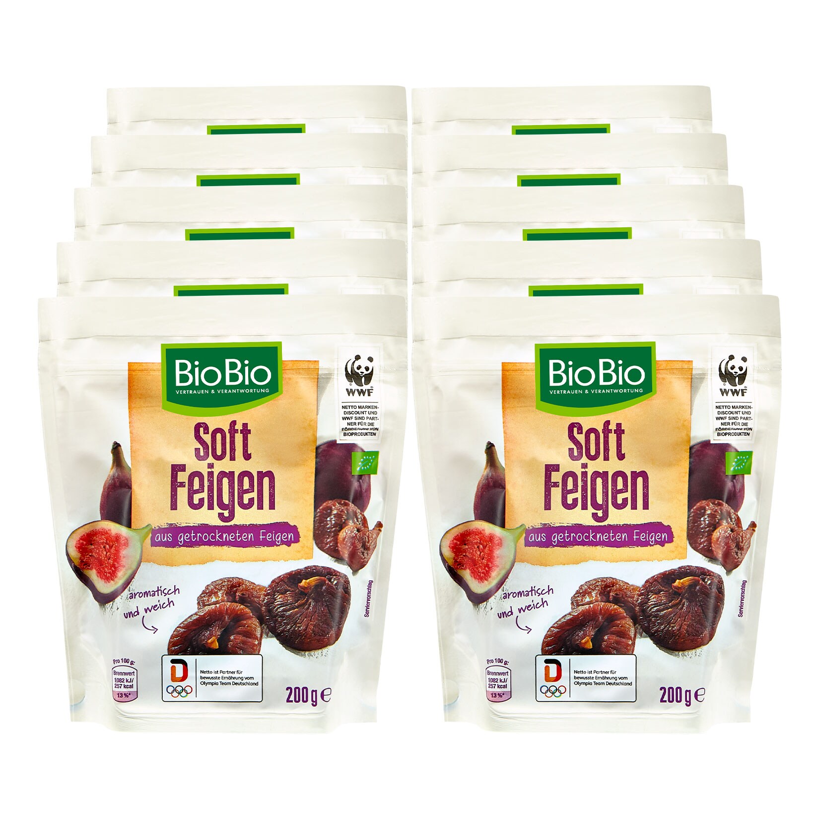 BioBio Soft Feigen 200 g, 10er Pack