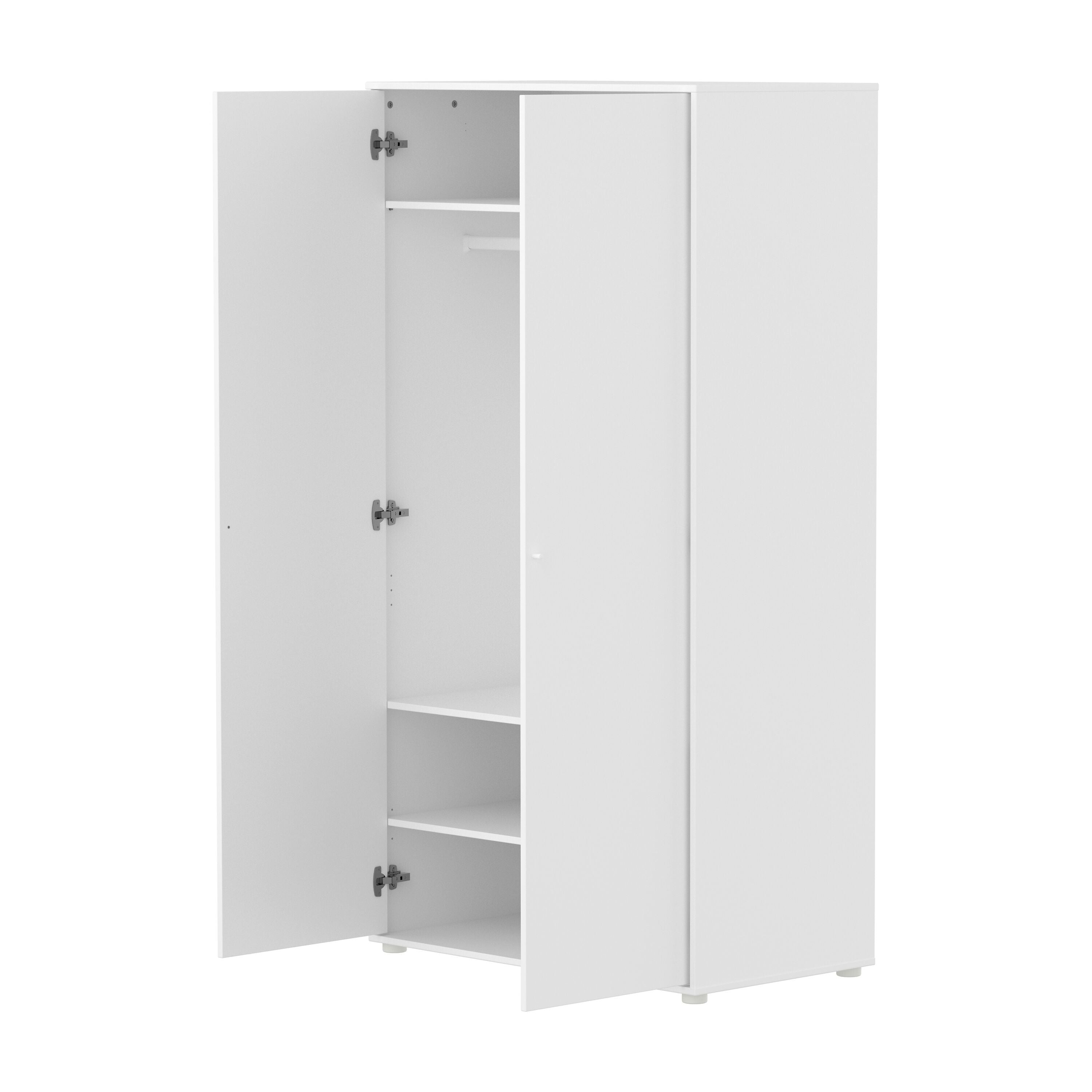 Flexa SAGA Schrank - Weiss / B: 100.0 cm x T: 55.0 cm x H: 200.0 cm
